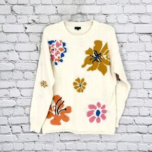 DEBUT - Colorful Crochet Patterned Sweater